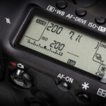 Kamera-Display mit ISO-Wert 200